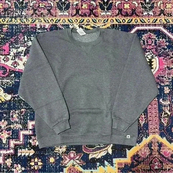Vintage Russell Athletic Sweatshirt Mens XL Gray Essential Blank - Picture 1 of 1
